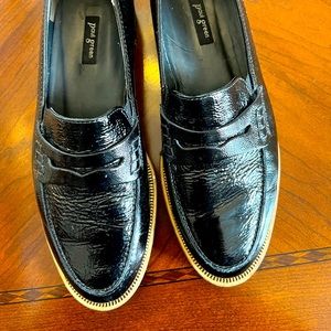 Paul Green, black patent leather, size 8.5, made in Austria